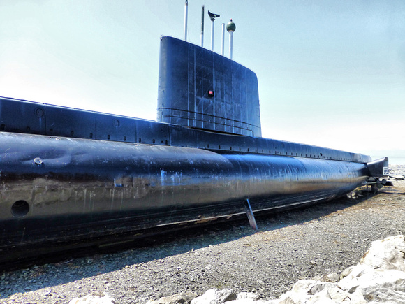 Visiting a huge submarine